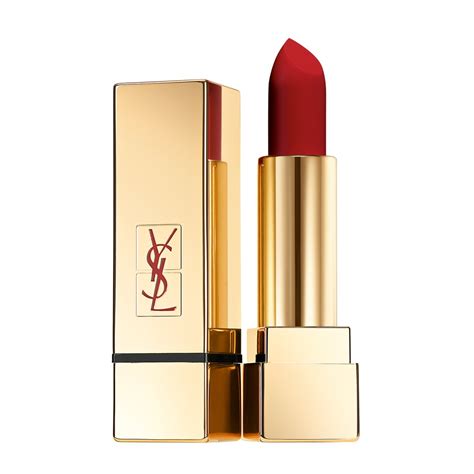 yves saint laurent red lipstick.